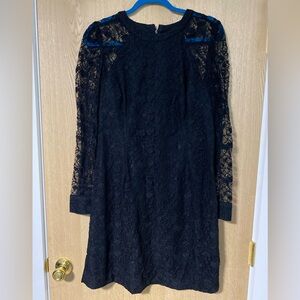 Club Monaco Elegant Black Lace Dress size 14